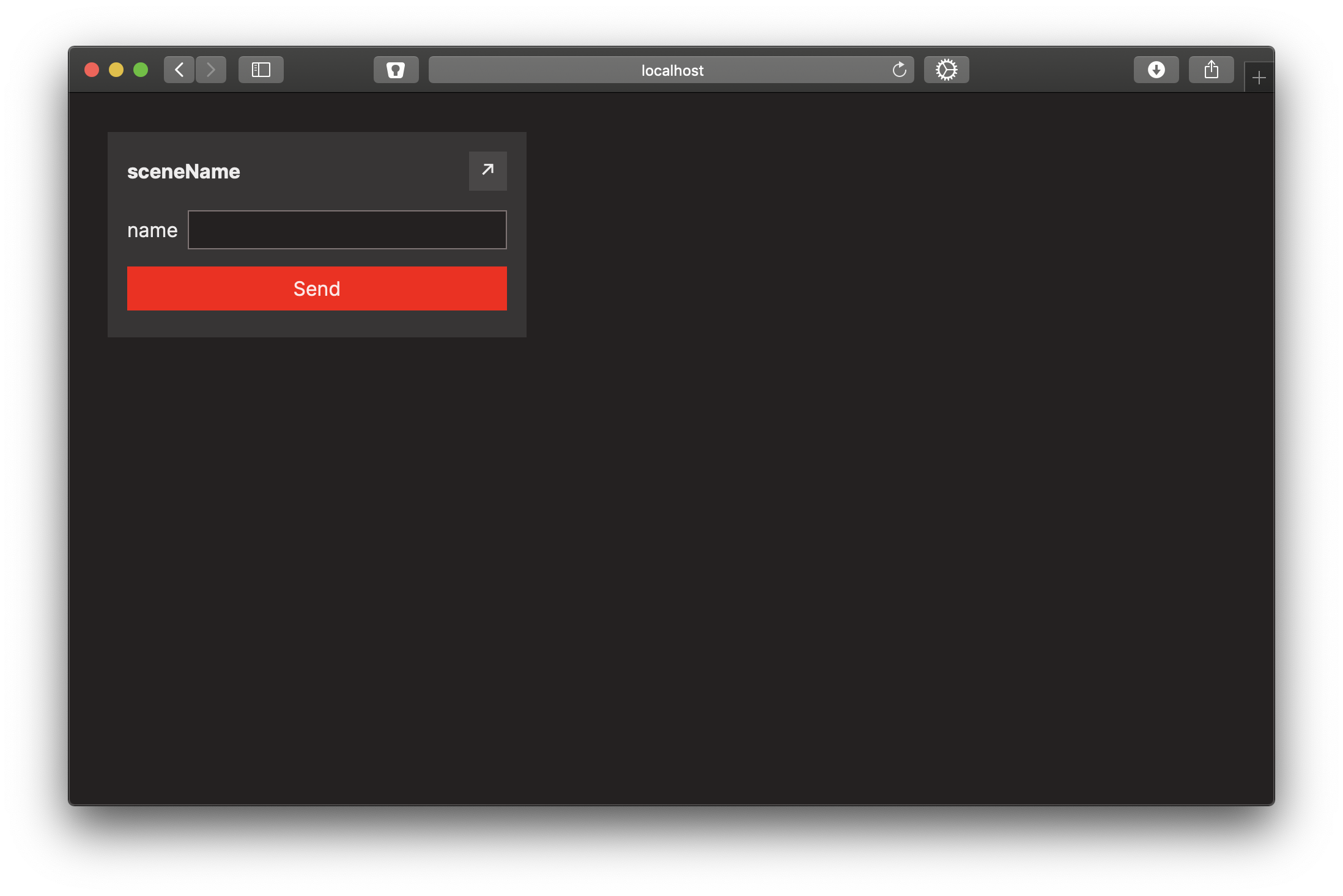 The controller with a string control added